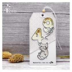 Balloons numbers Cutting die - Scrapbooking