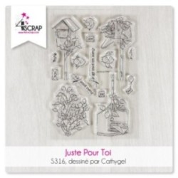 Juste Pour Toi - Tampon transparent Scrapbooking Carterie