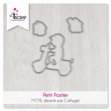 Petit Postier - Matrice de coupe Scrapbooking Carterie