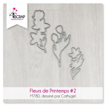 Fleurs de Printemps 2 - Matrice de coupe Scrapbooking Carterie