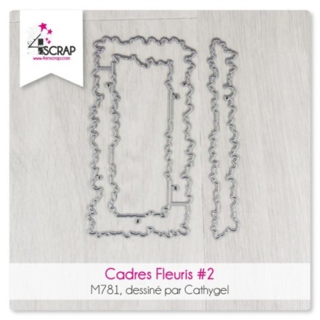 Cadres Fleuris 2 - Matrice de coupe Scrapbooking Carterie