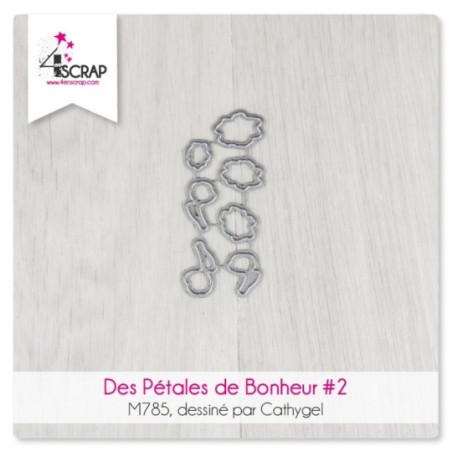 Des Pétales de bonheur 2 - Matrice de coupe Scrapbooking Carterie