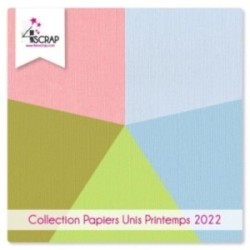 Pack Printemps 2022 Uni- Papier Scrapbooking Carterie