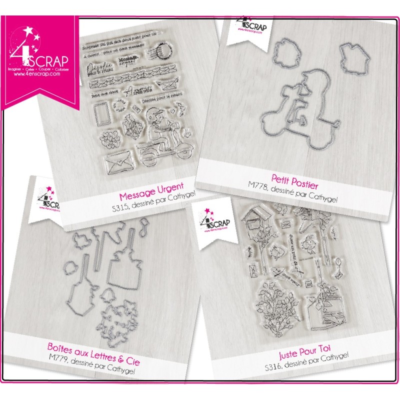 Pack "Urgent Message" - Scrapbooking and cardboard cutting die Pack "Urgent Message" - Scrapbooking and cardboard cutting die
