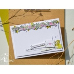 Flowered Frames- Clear stamp Scrapbooking Card making