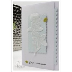 Spring Flowers - Transparent Stamp Scrapbooking Cardmarking