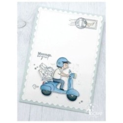 Petit Postier - Matrice de coupe Scrapbooking Carterie