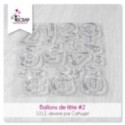 Celebration balloons 2- Clear stamp Scrapbooking Card making