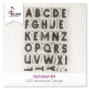 Alphabet 4 - Tampon transparent Scrapbooking Carterie
