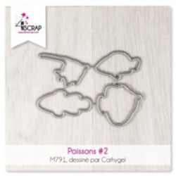 Poissons 2 - Matrice de coupe Scrapbooking Carterie