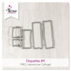 Etiquettes 9 - Matrice de coupe Scrapbooking Carterie