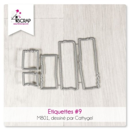 Etiquettes 9 - Matrice de coupe Scrapbooking Carterie