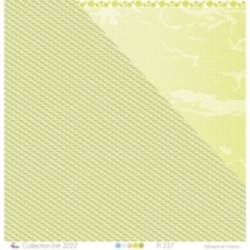 "Motif ananas vert sur fond blanc" - Papier imprimé Scrapbooking Carterie