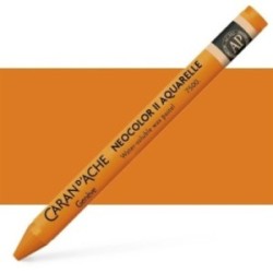 Neocolors II Orange Pastel Pencil - Watercolor Scrapbooking Cardboard
