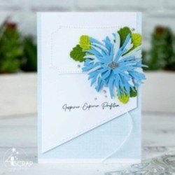 Aster des montagnes - Matrice de coupe Scrapbooking Carterie