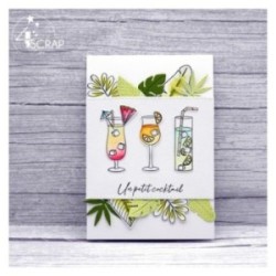 Cocktails- Clear stamp Scrapbooking Card making