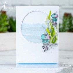 Nager dans le bonheur - Tampon transparent Scrapbooking Carterie