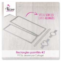 Cutting die Scrapbooking Card Making - dotted rectangles 2