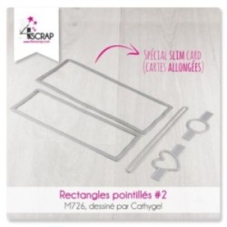 Rectangles pointillés 2 - Matrice de coupe Scrapbooking Carterie Slim