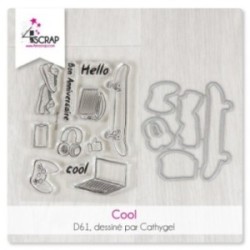 Fish & Corals - Transparent stamp & die Scrapbooking Carterie