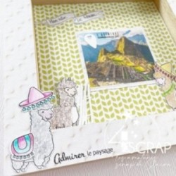 Clear stamp cuting Die Scrapbooking Card making animal - Alpaca