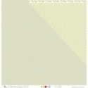 Papier imprimé de scrapbooking avec des cercles blancs sur fond vert