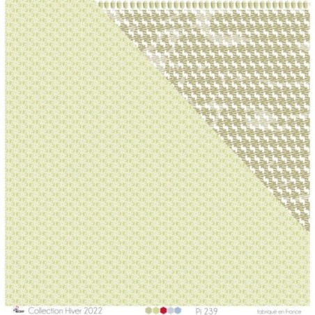 White bound ampersands on stone colored background - Printed paper