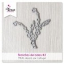 Matrice de coupe de scrapbooking en forme de branches de baies.