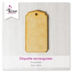 Etiquette rectangulaire - A customiser Scrapbooking