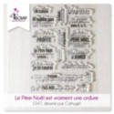 Set de tampon transparent de scrapbooking "le père noël est vraiment une ordure" sur le thème de noël.
