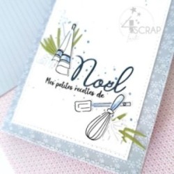 Matrice de coupe de scrapbooking du mot "noël".