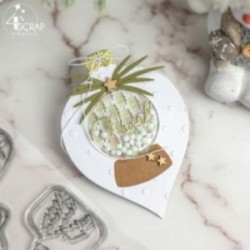 Matrice de coupe de scrapbooking en forme de branches de pin.