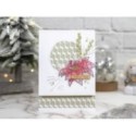 Matrice de coupe de scrapbooking en forme de feuillage d'hiver.