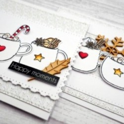 Embellissement de scrapbooking en bois de différentes formes de fêtes (flocon de neige, houx, noël...)