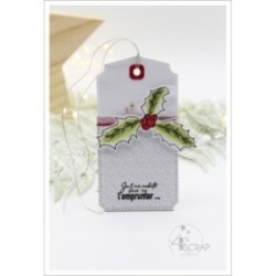 Set de tampon transparent de scrapbooking "le père noël est vraiment une ordure" sur le thème de noël.