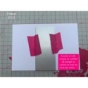Matrice de coupe de scrapbooking pour faire des cartes à tirer (carte cadeau, chèque, lettres...).
