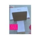 Matrice de coupe de scrapbooking pour faire des cartes à tirer (carte cadeau, chèque, lettres...).