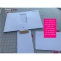 Matrice de coupe de scrapbooking pour faire des cartes à tirer (carte cadeau, chèque, lettres...).