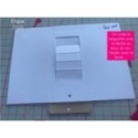 Matrice de coupe de scrapbooking pour faire des cartes à tirer (carte cadeau, chèque, lettres...).