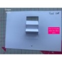 Matrice de coupe de scrapbooking pour faire des cartes à tirer (carte cadeau, chèque, lettres...).