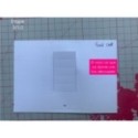 Matrice de coupe de scrapbooking pour faire des cartes à tirer (carte cadeau, chèque, lettres...).