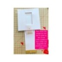 Matrice de coupe de scrapbooking pour faire des cartes à tirer (carte cadeau, chèque, lettres...).