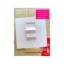 Matrice de coupe de scrapbooking pour faire des cartes à tirer (carte cadeau, chèque, lettres...).