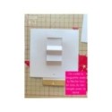 Matrice de coupe de scrapbooking pour faire des cartes à tirer (carte cadeau, chèque, lettres...).