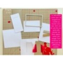 Matrice de coupe de scrapbooking pour faire des cartes à tirer (carte cadeau, chèque, lettres...).