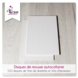 Disques de mousse autocollante - Outil Scrapbooking