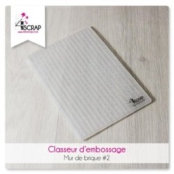 Mur de brique 2 - Plaque d'embossage Scrapbooking