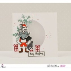 Clear Stamp Cutting Die Scrapbooking Card making Santa Claus Gift - Merry Christmas