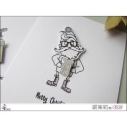 Clear Stamp Cutting Die Scrapbooking Card making Santa Claus Gift - Merry Christmas