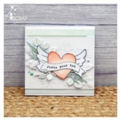 Clear stamp Scrapbooking Card making heart - Love